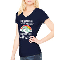 T- I can't make everyone happy, i'm not a Narwahl - Premium Damen-T-Shirt mit V-Ausschnitt